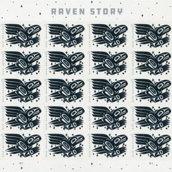 100 Raven Story 2021 Native Forever Postage Stamps USPS Wedding Invitations Card - Picture 1 of 8